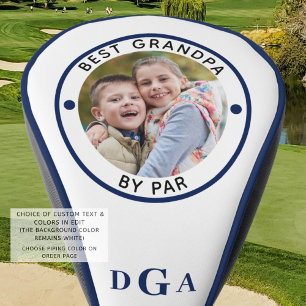 BESTER OPAPA NACH PAR Photo Monogram Königlich Bla Golf Headcover