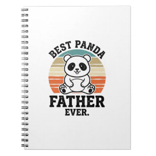 Bester Panda-Vater Aller Zeiten Vintage-Panda-Shir Notizblock