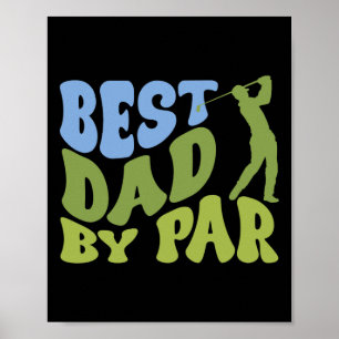 Bester Papa 2 Lustiger Vatertag Golf Papa Golf Lie Poster