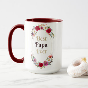 Bester Papa Aller Blumen-Kaffeetasse - Süßes Vater Tasse