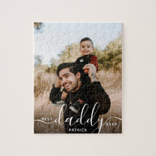 Bester Papa Aller Custom Name Foto-Geschenk für Pa Puzzle