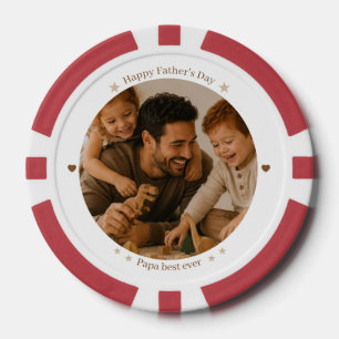 Bester Papa Aller Poker Chips - Vatertagsgeschenk