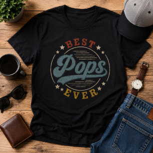 Bester Papa Aller Retro Vintage Vatertag T-Shirt