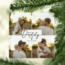 Bester Papa Aller Zeiten 4 Foto-Collage Personalis