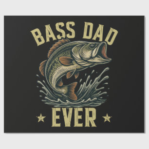 Bester Papa aller Zeiten Angelndes Vatertags-Angle Geschenkpapier