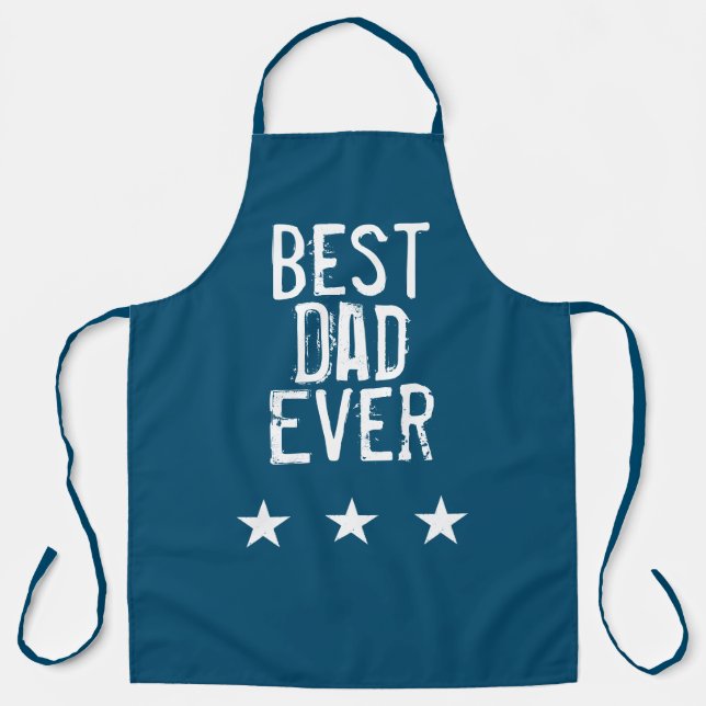 Bester Papa Aller Zeiten Blau Schürze (Vorderseite)