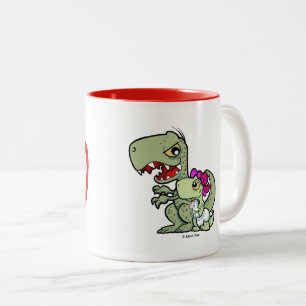 Bester Papa Aller Zeiten Daddysaurus Baby Mädchen Zweifarbige Tasse