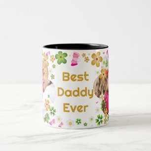 Bester Papa Aller Zeiten Foto Zweifarbige Tasse
