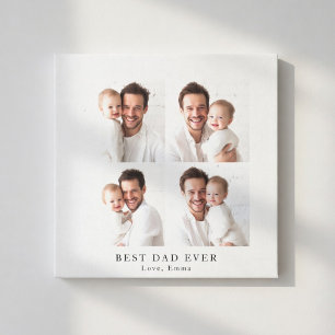Bester Papa Aller Zeiten Fotocollage   Personalisi Leinwanddruck
