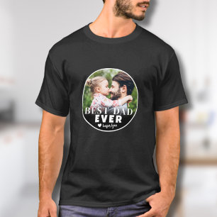 Bester Papa Aller Zeiten Individuelles Foto Vater T-Shirt