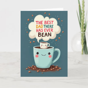 Bester Papa Aller Zeiten Kaffee Art Karte