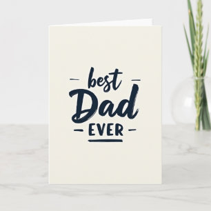 Bester Papa Aller Zeiten Marine Schriftkarte Karte