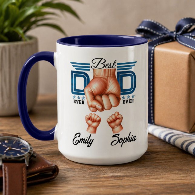 Bester Papa Aller Zeiten Personalisiert | Benutzer Tasse (Best Dad Ever Personalized | Custom Father’s Day Mug)