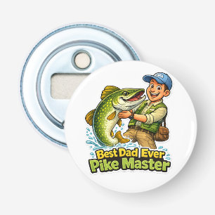 Bester Papa aller Zeiten Pike Master lustiger Angl Flaschenöffner