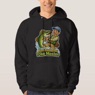 Bester Papa aller Zeiten Pike Master lustiger Angl Hoodie