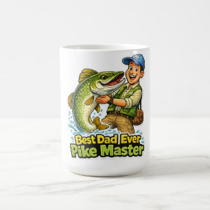 Bester Papa aller Zeiten Pike Master lustiger Angl Kaffeetasse