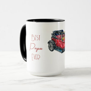 Bester Papa Aller Zeiten Retro Cabrio Tasse