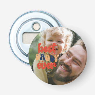 Bester Papa Aller Zeiten Retro Personalisiertes Fo Flaschenöffner