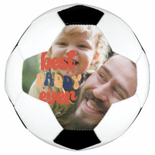 Bester Papa Aller Zeiten Retro Personalisiertes Fo Fußball