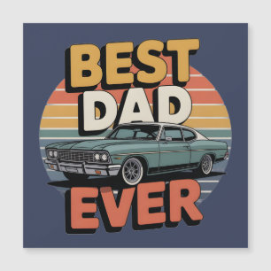 Bester Papa Aller Zeiten Retro Vintage Türkis Musk Magnetkarte