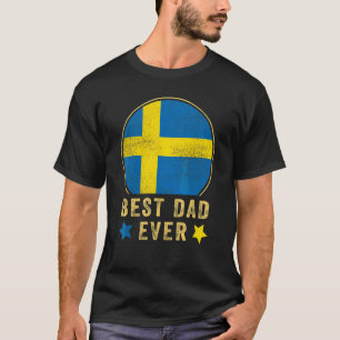 Bester Papa Aller Zeiten Schwedischer Vater Land S T-Shirt