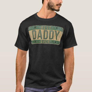 Bester Papa Aller Zeiten Vintage Auto Schild Vater T-Shirt