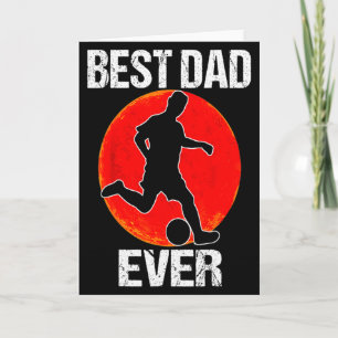 Bester Papa Aller Zeiten Vintage Fußball Papa Vate Karte