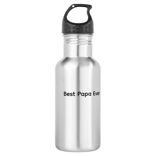 Bester Papa Aller Zeiten Wasserflasche 2026 | Edel (Vorderseite)