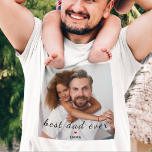 Bester Papa Allerliebstes Rotes Herz Benutzerdefin T-Shirt