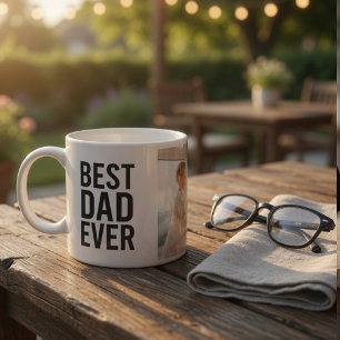 Bester Papa Allerzeit Personalisiertes Foto Espressotasse