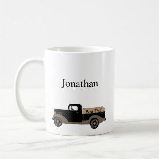 Bester Papa! Alter LKW Kaffeetasse Becher