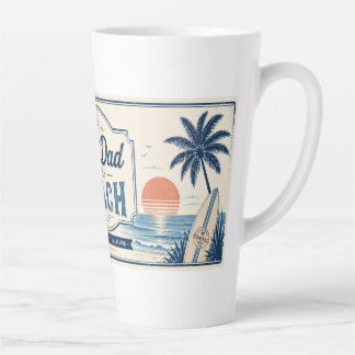 Bester Papa am Strand Vater-Latte-Maccher-Tasse Milchtasse