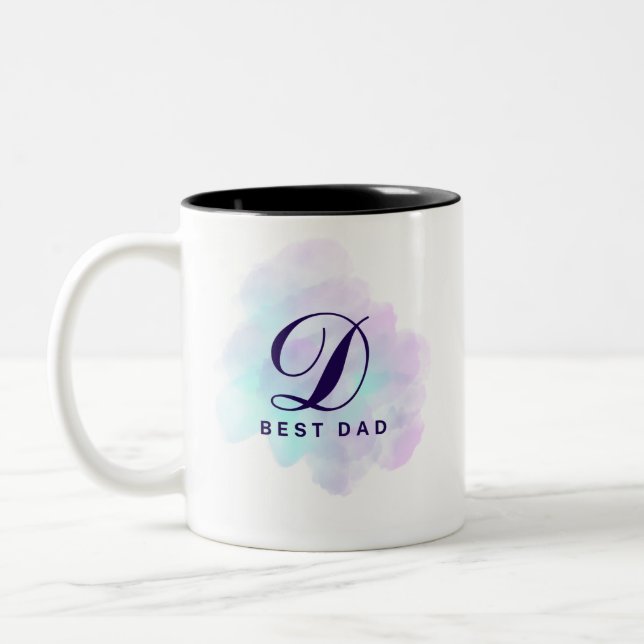 Bester Papa Becher Zweifarbige Tasse (Links)