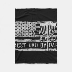 Bester Papa By Par Vintage-Amerikanische-Flagge-Di Fleecedecke