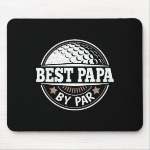 Bester Papa By Par Vintager Golfspieler Daddy Vate Mousepad