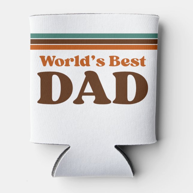 Bester Papa der Welt  Dosenkühler (Vorderseite)