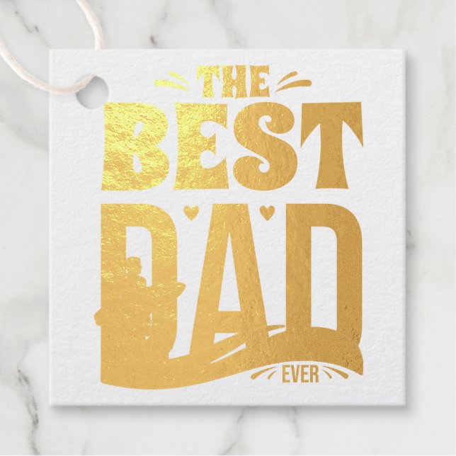 Bester Papa der Welt Geschenkanhänger (Vorderseite)