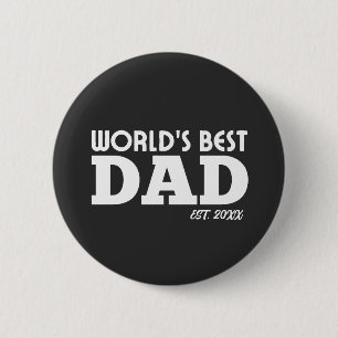 Bester Papa der Welt individuell Button