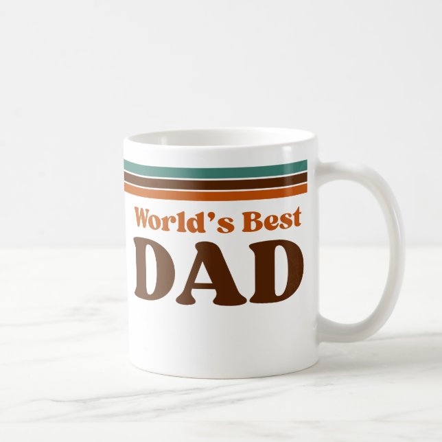 Bester Papa der Welt  Kaffeetasse (Rechts)