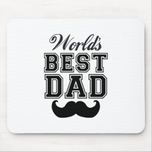 Bester Papa der Welt mit Schnurrbart Mousepad