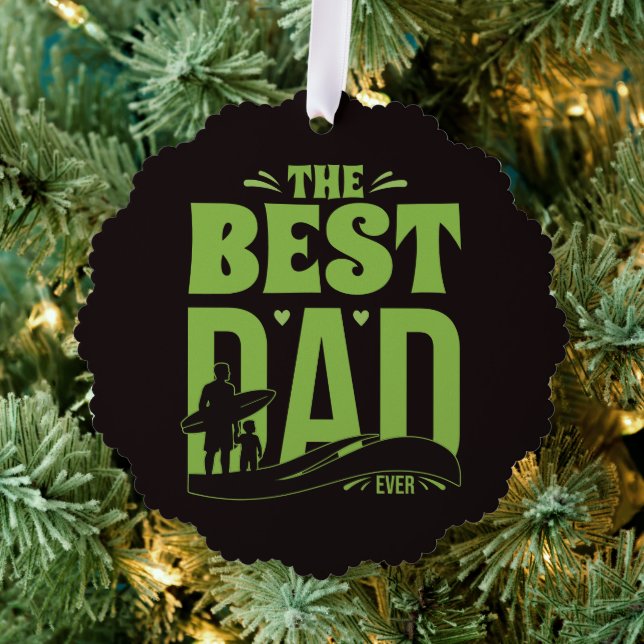 Bester Papa der Welt Ornament Karte (Insitu (Baum))
