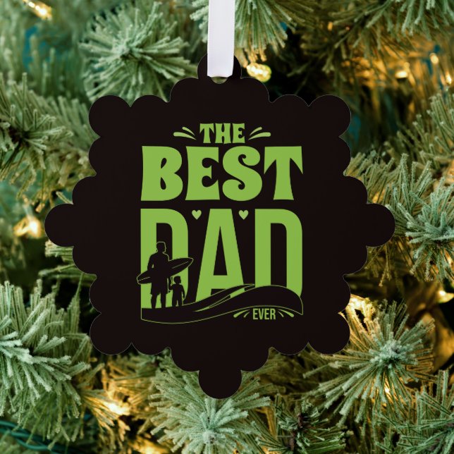 Bester Papa der Welt Ornament Karte (Insitu (Baum))