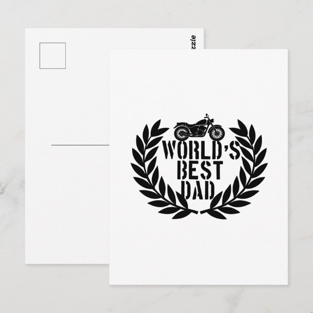 Bester Papa der Welt  Postkarte (Vorne/Hinten)