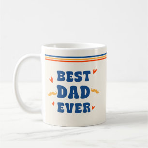 Bester Papa der Welt Retro 70er Vatertagsgeschenk Kaffeetasse