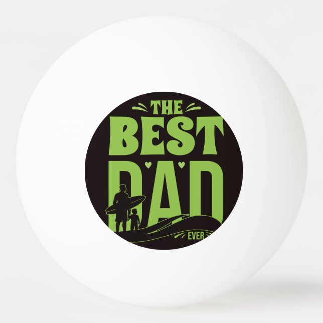 Bester Papa der Welt Tischtennisball (Vorderseite)