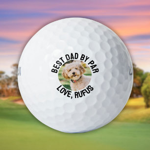 Bester Papa Durch Par-Hundefoto Golfball