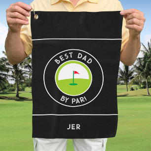 Bester Papa Durch Par Lustig Benutzerdefiniert Sch Golfhandtuch