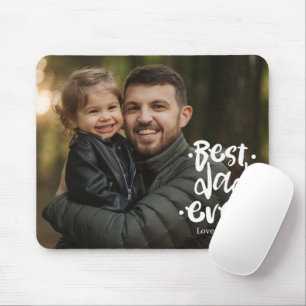 Bester Papa ever Foto Vatertagsgeschenk Tochter Mousepad