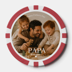 Bester Papa Ever Poker Chips - Vatertagsgeschenk