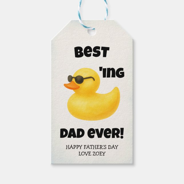 Bester Papa Ever | Vatertag Geschenkanhänger (Vorderseite)